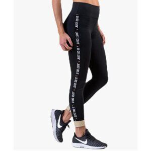 Womens Nike One Icon Clash Glam Dunk Cuff 7/8 Training Leggings BV5366 010 Small